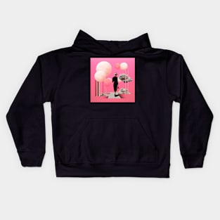 Pink Collage Kids Hoodie